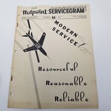 Hotpoint Servicegram novembro 1951 evaporador horizontal geladeira moderna, usado comprar usado  Enviando para Brazil