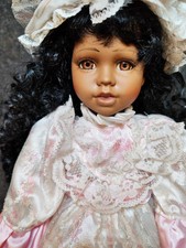 Doll porzellanpuppe schwarzes gebraucht kaufen  Vallendar