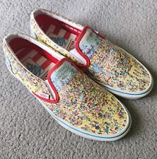 Tênis Vans X Where's Waldo Beach edição limitada clássico slip on masculino 8.5  comprar usado  Enviando para Brazil