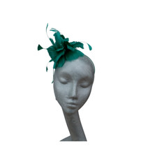 Feather flower fascinator for sale  SEATON