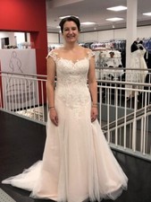 Brautkleid hochzeitskleid lini gebraucht kaufen  Homburg
