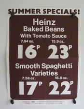 Poster heinz baked for sale  NOTTINGHAM