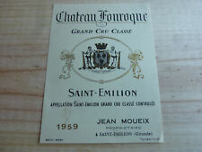 Etiquette chateau fonroque d'occasion Etiquette chateau fonroque d'occasion  Quimperlé