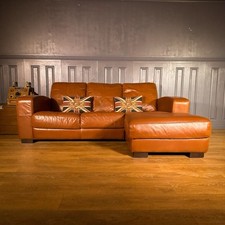 Leather seater corner for sale  SIDMOUTH