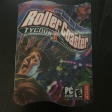 Roller Coaster Tycoon 3 peças caixa holográfica livro espiral disco manual é LN comprar usado  Enviando para Brazil