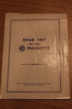 Magnette road test for sale  BIRMINGHAM