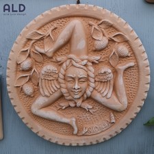 Trinacria siciliana terracotta usato  Giarre