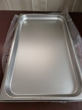 Panela de mesa a vapor Winco 18-8 aço inoxidável 1,5" FPS1 19,5 x 11,5 comprar usado  Enviando para Brazil
