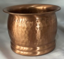 Tigela de plantadeira de cobre martelado - Aro alargado - Estilo rústico comprar usado Tigela de plantadeira de cobre martelado - Aro alargado - Estilo rústico comprar usado  Enviando para Brazil