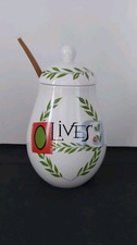 Pot olives faïence d'occasion  Bordeaux-