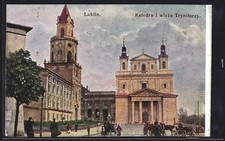 Widokówka Lublin, Katedra i wieza Trynitarzy  na sprzedaż  Wysyłka do Poland
