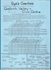 Bus timetable leaflet for sale  BIRMINGHAM