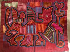 Kuna Mola arte popular aplique reverso bordado acolchoado arte popular cores vivas comprar usado  Enviando para Brazil