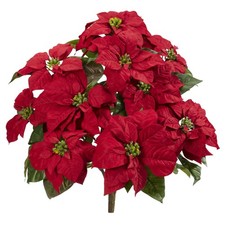 Usado, Planta artificial quase natural 24&#8221; Poinsétia (conjunto de 2), vermelha comprar usado  Enviando para Brazil