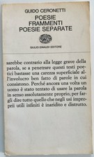 Poesie. frammenti. poesie usato  Torino
