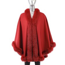Red cashmere cape for sale  Mc Lean