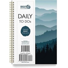 To Do List Daily Task Checklist Planner Time Management Notebook by Bright Day N comprar usado  Enviando para Brazil