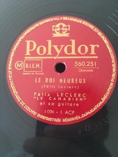 Rpm felix leclerc d'occasion  Moutiers-les-Mauxfaits