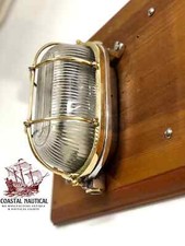 Luminária oval estilo industrial de alumínio e latão para montagem no teto comprar usado  Enviando para Brazil