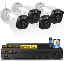 Sistema de câmera de segurança Full HD 5MP definição com fio vigilância externa vídeo, usado comprar usado  Enviando para Brazil