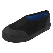 Kids PE School pump/plimsole black gusset with Blue Bag By Unbranded comprar usado  Enviando para Brazil