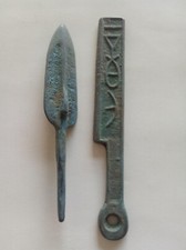 2 peças colecionável faca reta chinesa antiga dinastia e flecha curta comprar usado  Enviando para Brazil