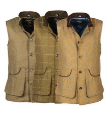 Men tweed gilets for sale  DRIFFIELD