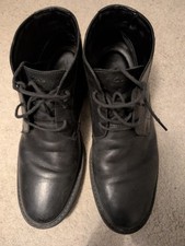 Clarks black leather for sale  LANCASTER