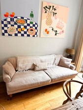 Soft pink seater for sale  LONDON