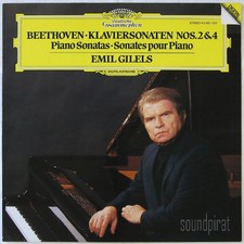 EMIL GILELS BEETHOVEN PIANO SONATAS Nos. 2 & 4 DGG ED.1 DIGITAL 415481-1 AS NEW comprar usado  Enviando para Brazil