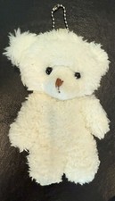 Chaveiro urso de pelúcia branco 6" para mochila, bolsas, chaves - A0032 comprar usado  Enviando para Brazil