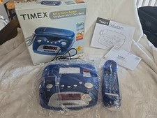Relógio despertador vintage Timex AM/FM telefone T299L azul década de 1980 década de 1990 retrô comprar usado  Enviando para Brazil