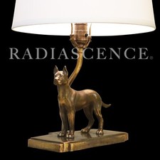 FRANKART ART DÉCO FIGURATIVO GREAT DANE CÃO ESCULTURA BRONZE ABAJUR DE MESA ANOS 30 comprar usado  Enviando para Brazil