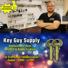 craftsman tool box keys for sale  Cape Coral