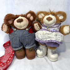 Usado, Par Vintage Coleco Xavier Roberts 1985 Furskin Bears BUBA & Lila Claire comprar usado  Enviando para Brazil