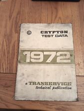 1972 crypton test for sale  NORTHWICH