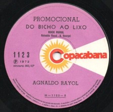 Agnaldo Rayol - Do Bicho Ao Lixo - Copacabana 7" 1972 Brazil Jazz, Funk, Soul, usado comprar usado  Enviando para Brazil