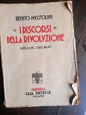 Mussolini discorsi della usato  Italia