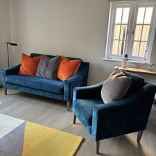 Heal teal velvet for sale  MORETON-IN-MARSH