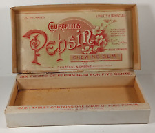 1905 Churchill's PEPSIN CHICLETE loja balcão publicidade caixa de exibição rara comprar usado  Enviando para Brazil