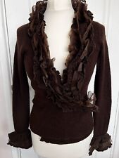 Dark brown cardigan for sale  DONCASTER