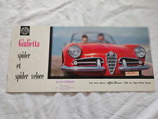 1958 brochure catalogo d'occasion  La Motte-Servolex