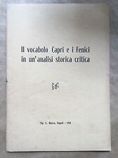 Vocabolo capri fenici usato  Roma