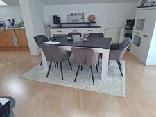 Essgruppe stühlen stoff gebraucht kaufen  Großbottwar