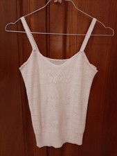 Top bianco vintage usato  Roma