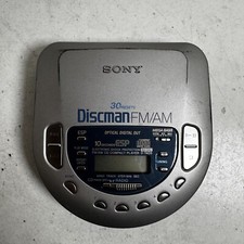 CD player compacto Sony Discman D-T405 prata proteção eletrônica contra choque FM/AM comprar usado  Enviando para Brazil