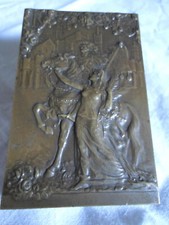 Plaquette bronze art d'occasion  Luzech