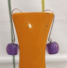 Womens earrings purple for sale  POOLE