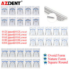 Fio de arco redondo AZDENT ortodôntico dental super elástico Niti vazio/natureza/quadrado comprar usado  Enviando para Brazil