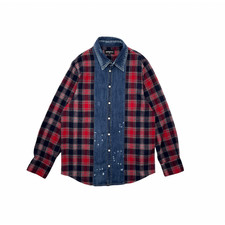 Chemise vintage rouge d'occasion  Bons-en-Chablais
